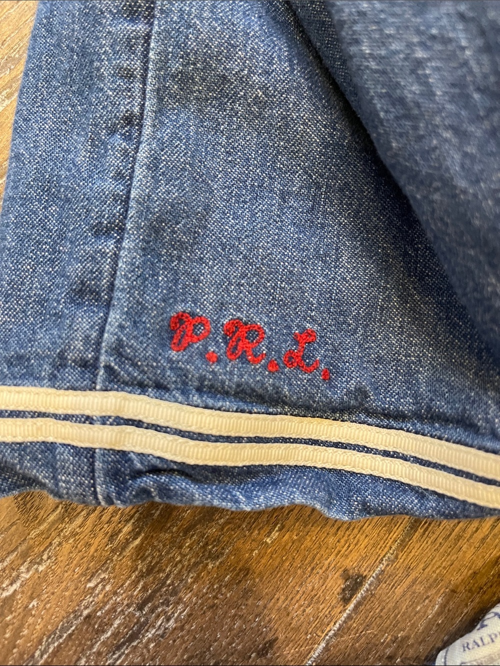 Ralph Lauren Blue Denim Button-Front Dress with Bloomers - Picture 3 of 4